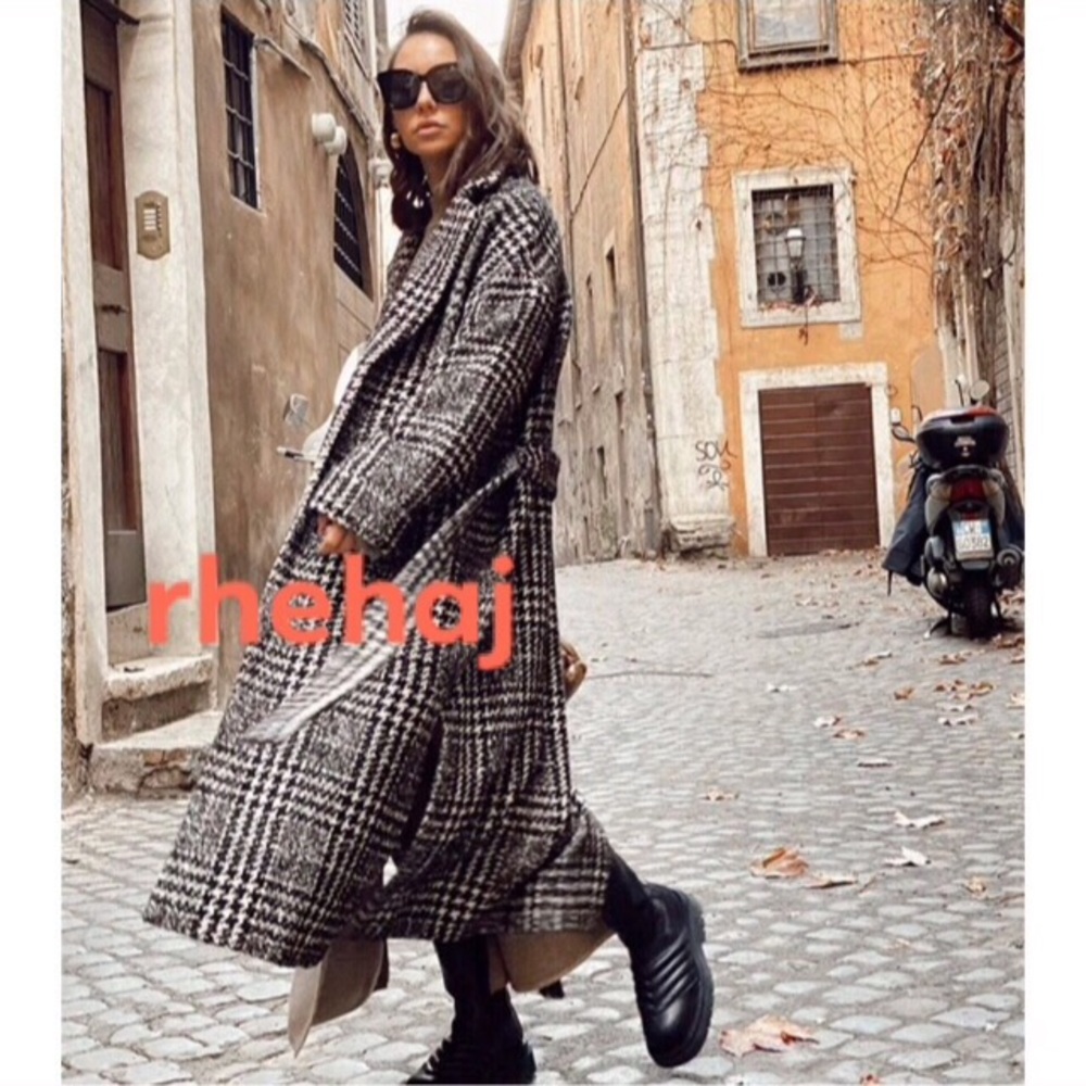 ❌SOLD❌(Zara) BELTED PLAID COAT